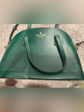 Kate Spade Emerald Green Saffiano Leather Satchel